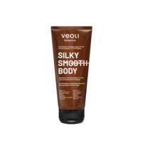 Veoli Botanica, SILKY SMOOTH BODY wygładzająco - nawilżająca maska do ciała w formie peelingu 2w1 z 3 % betainy, 180 ml