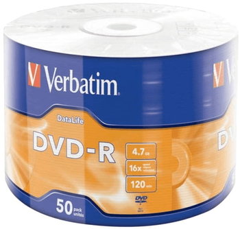 Verbatim DVD-R x16 4,7GB Data s-50 43791 DATALALIFE - Inny producent