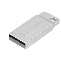 Verbatim Pendrive 64GB USB-A 2.0 Metal Executive srebrny/silver 98750 Verbatim