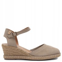 Verbenas Espadryle Skórzane na Koturnie Beżowe MALENA-SERTAN-PIE r.39 Inna marka
