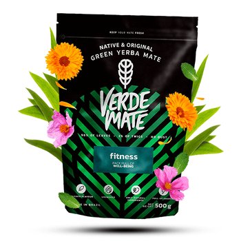 Verde Mate Green Fitness 0,5 Kg – Brazylijska Yerba Mate Ziołowo-Owocowa - Verde Mate