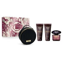 versace crystal noir woda perfumowana 90 ml   zestaw  