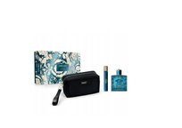 Versace, Eros, zestaw: 100 ml + 10 ml + kosmetyczka