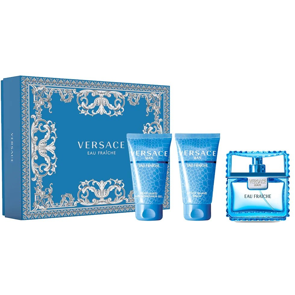 Versace Man, Eau Fraiche, Zestaw kosmetyków do pielęgnacji, 3 szt