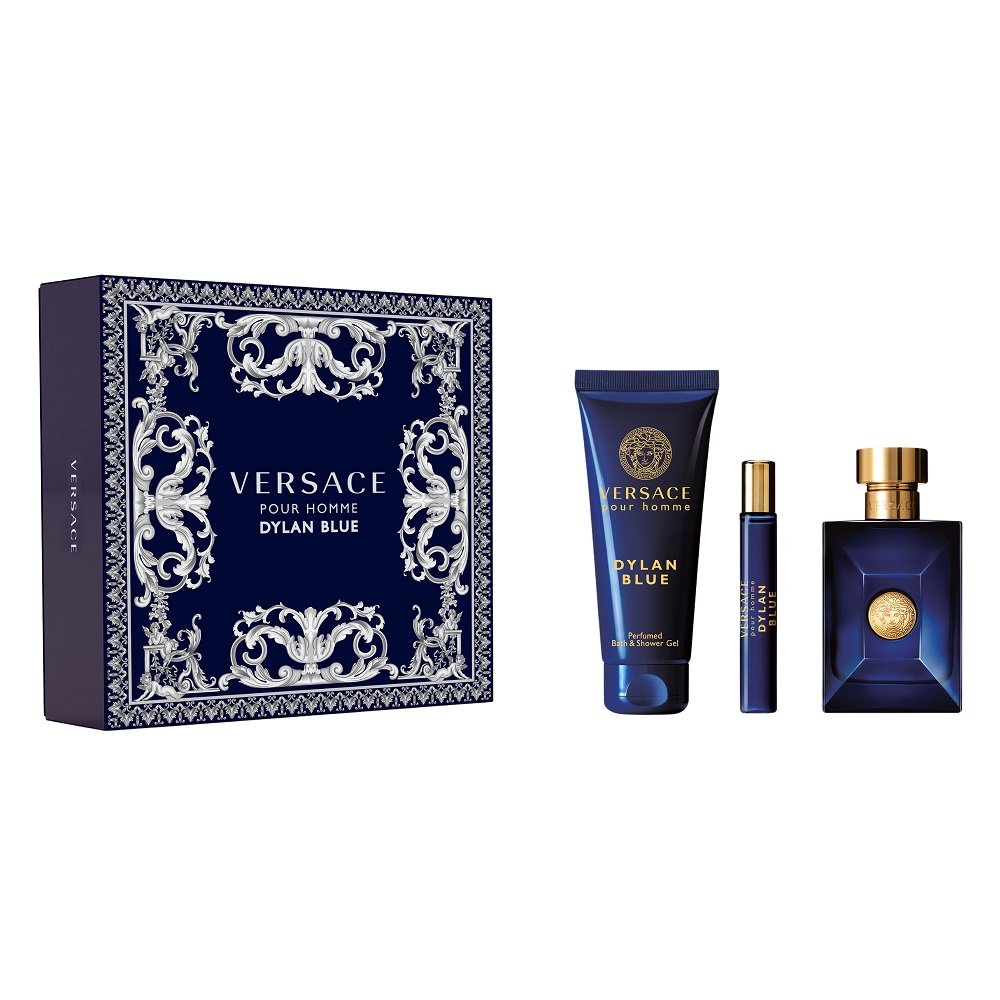 Versace, Pour Homme Dylan Blue, zestaw prezentowy Kosmetyków, 3 Szt ...