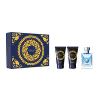 Versace pour Homme zestaw prezentowy - woda toaletowa  50 ml + balsam po goleniu  50 ml + żel pod prysznic  50 ml 1