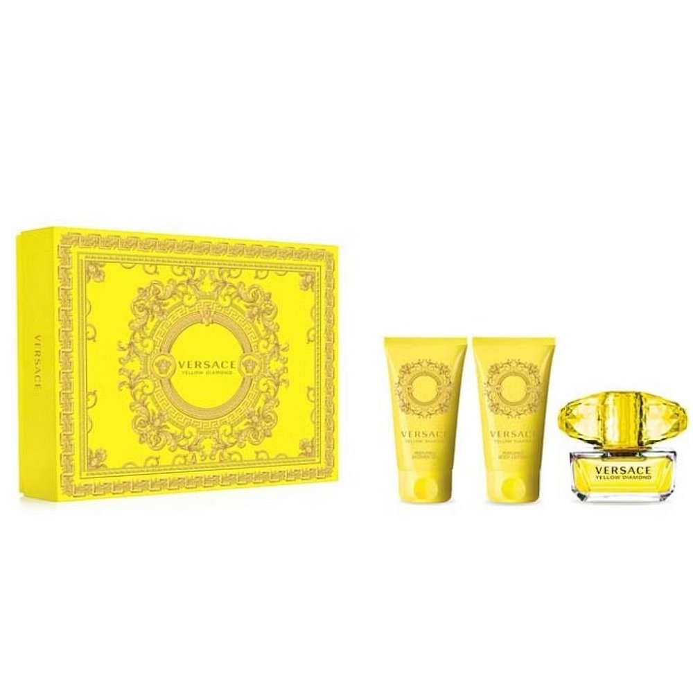 Versace, Yellow Diamond, zestaw perfum, 3 szt. | Sklep EMPIK.COM