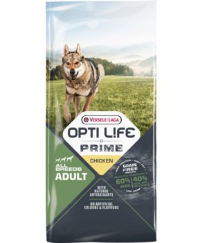 VERSELE-LAGA Opti Life Prime Adult Chicken 12,5kg - karma bezzbożowa dla dla dorosłych psów z kurczakiem - Versele-Laga