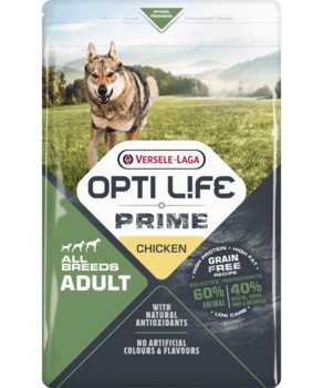 VERSELE-LAGA Opti Life Prime Adult Chicken 2,5kg - karma bezzbożowa dla dla dorosłych psów z kurczakiem - Versele-Laga