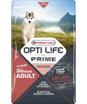 VERSELE-LAGA Opti Life Prime Adult Salmon 2,5kg - karma bezzbożowa dla dorosłych psów z łososiem - Versele-Laga