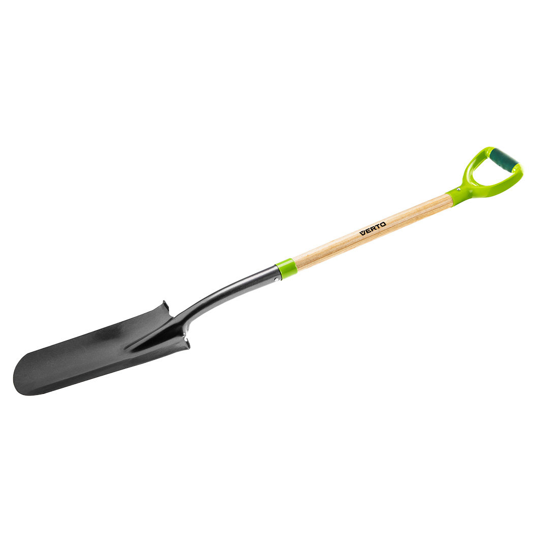 VERTO, Szpadel do sadzonek, drewniany trzonek, plastikowy uchwyt, 15G014