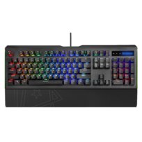 Vertux Klawiatura Mechaniczna Blue anti-ghosting Toucan RGB podpórka pod nadgarstki