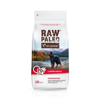 VetExpert Raw Paleo Adult Large Beef 12kg - RAW PALEO