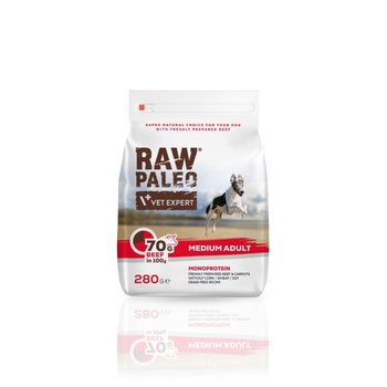 VetExpert Raw Paleo Adult Medium Beef 280g - RAW PALEO
