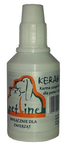 Zdjęcia - Leki i witaminy Vetoquinol Biowet Pet Line Kerabol - krople na poprawę sierści 20ml 