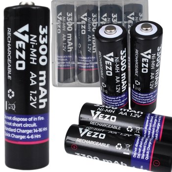 Vezo Akumulatorki Aa 3300Mah R6 Nimh Uniwersalne Do Zabawek I Pilotów 4 Szt - PrzydaSie.pl