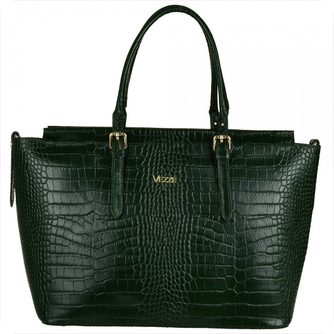 Vezze VEZZE torba skórzana shopper bag butelkowa