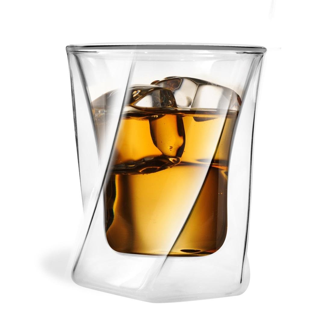 Vialli Design, Szklanka do whiskey z podwójnymi ściankami Cristallo, 300 ml