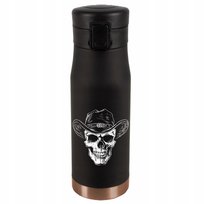 VICARLO KUBEK TERMICZNY Z GRAWEREM DO KAWY HERBATY CZASZKA W KAPELUSZU