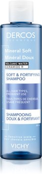 Vichy, Dercos Mineral Soft, szampon wzmacniający do wszystkich rodzajów włosów, 200ml - Vichy