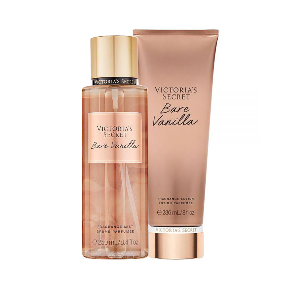 Victoria's Secret Bare Vanilla 3本セット VICTORIA'S SECRET BARE VANILLA TRAVEL SIZE LOTION & MIST SET