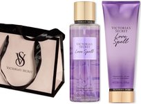 Victoria Secret Love Spell zestaw mgiełka i balsam torebka