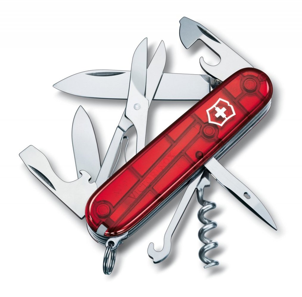 Victorinox, Scyzoryk, Climber trans. Celidor (1.3703.T), 91mm