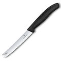 VICTORINOX - Swiss Classic - Nóż do sera - Ząbkowane ostrze - 11 cm - Czarny - Victorinox