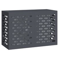 vidaXL Antracyt Stal 90 x 40 x 60 cm Wytrzymałe Pokrycie klimatyzacji vidaXL