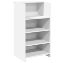 vidaXL Biurko recepcyjne białe 55x50x103,5 cm Drewno klejone