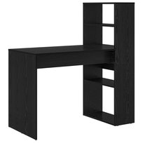vidaXL Biurko z półkami czarny dąb 113x54x120 cm Płyta drewnopochodna vidaXL