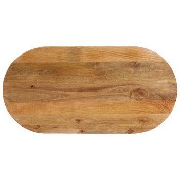 vidaXL Blat stołu, 110x40x3,8 cm, owalny, lite drewno mango - vidaXL