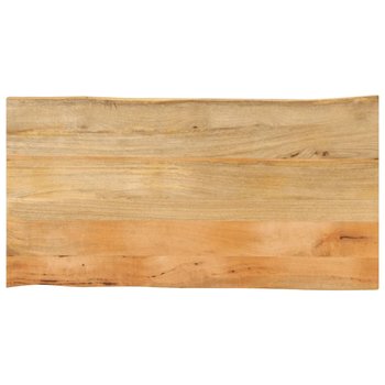 vidaXL Blat stołu, 120x60x2,5 cm, naturalna krawędź, lite drewno mango - vidaXL