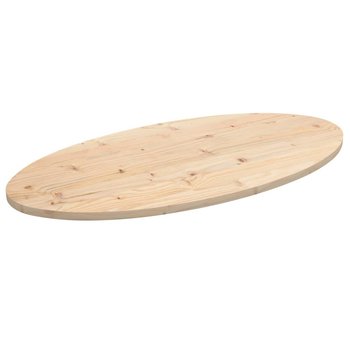 vidaXL Blat stołu, 90x45x2,5 cm, lite drewno sosnowe, owalny - vidaXL