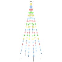 vidaXL Choinka do montażu na maszcie, 108 kolorowych diod LED, 180 cm