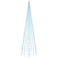 vidaXL Choinka do montażu na maszcie, 310 niebieskich LED, 300 cm