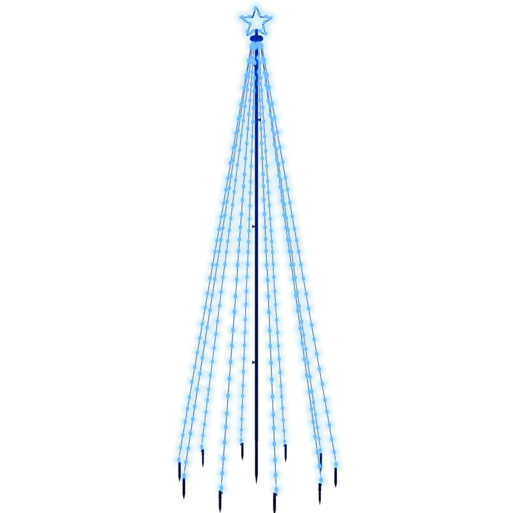 Zdjęcia - Ozdoby świąteczne VidaXL Choinka z kołkiem gruntowym, 310 niebieskich LED, 300 cm 