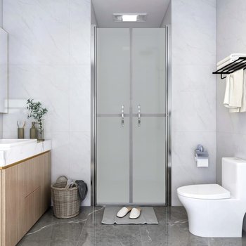 vidaXL, Drzwi prysznicowe, szkło mrożone, ESG, 91x190 cm - vidaXL