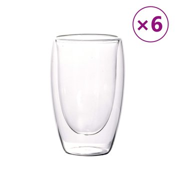 vidaXL Dwuścienne szklanki, 6 szt., 450 ml - vidaXL