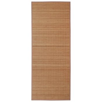 vidaXL Dywan bambusowy, 120 x 180 cm, prostokątny, brązowy - vidaXL
