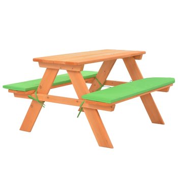 vidaXL Dziecięcy stolik piknikowy z ławkami, 89x79x50 cm, lita jodła - vidaXL