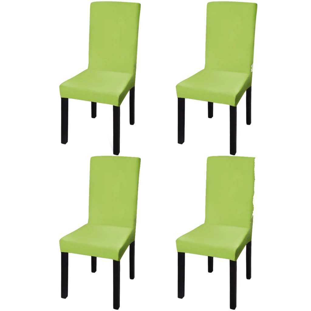 Фото - Чохол на меблі VidaXL Elastyczne pokrowce na krzesła, 4 szt., zielone 