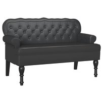 vidaXL Fotel Chesterfield Czarny 119.5 x 64.5 x 75 cm
