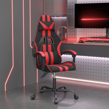 Vidaxl fotel gamingowy, czarno-czerwony, sztuczna skóra - vidaXL