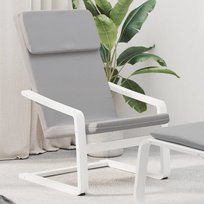 vidaXL Fotel wypoczynkowy, jasnoszary, obity tkaniną vidaXL