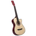 vidaXL Gitara akustyczna z wycięciem, 6 strun, 38", drewno lipowe&nbsp;-&nbsp;VidaXL
