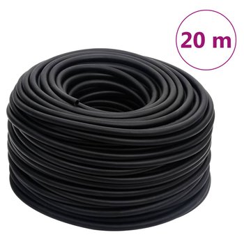 vidaXL Hybrydowy wąż pneumatyczny, czarny, 0,6", 20 m, guma i PVC - vidaXL