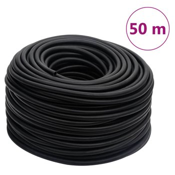 vidaXL Hybrydowy wąż pneumatyczny, czarny, 0,6", 50 m, guma i PVC - vidaXL