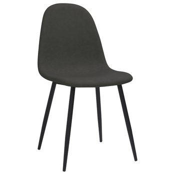 vidaXL Krzesła stołowe, 6 szt., czarne, sztuczna skóra - vidaXL