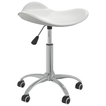vidaXL Krzesło biurowe, białe, obite sztuczną skórą - vidaXL
